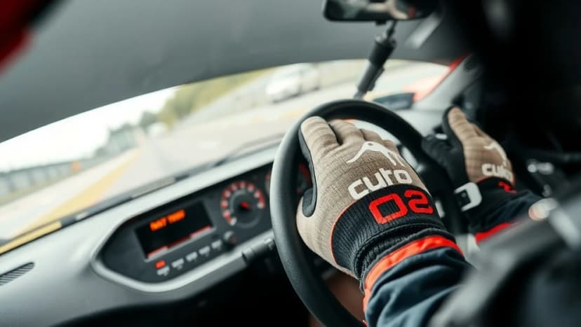 Romain Grosjeans händer under racerkampen